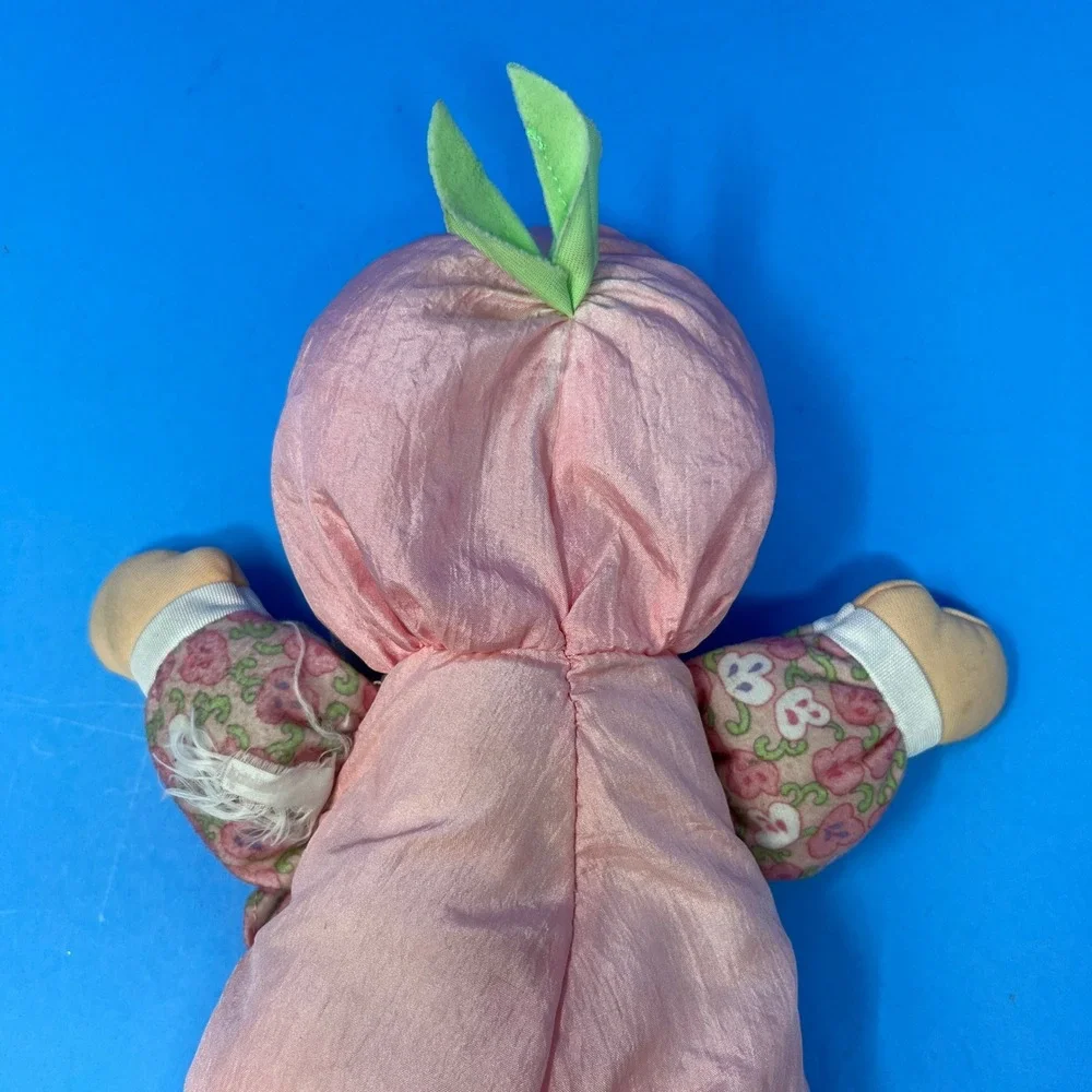 Playskool My Very Soft Baby Doll 12 Inch Pink Floral Vintage 1999 Squeaker Doll